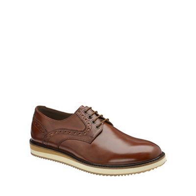 Tan 'Marvin' mens lace up derby shoes
